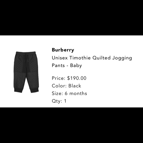 Burberry Unisex Timothie Quilted Jogging Set - Baby - Picture 2 of 9